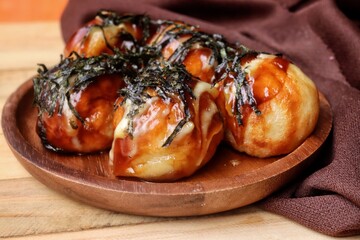 Takoyak balls snack Japanese street food