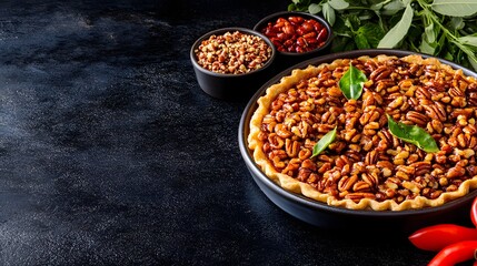 Flavorful bowl of beans and tomatoes garnished with fresh ingredients for a nutritious and colorful meal option