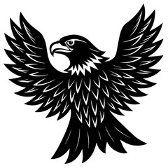 Obraz premium Majestic Eagle Animal Vector Illustration – High-Quality Digital Graphic Design