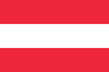 Austria Flag Vector Clipart Illustration - High-Quality, Crisp Design of the National Flag of Austria, Perfect for Graphic Design Projects, Illustrations, and Digital Artwork