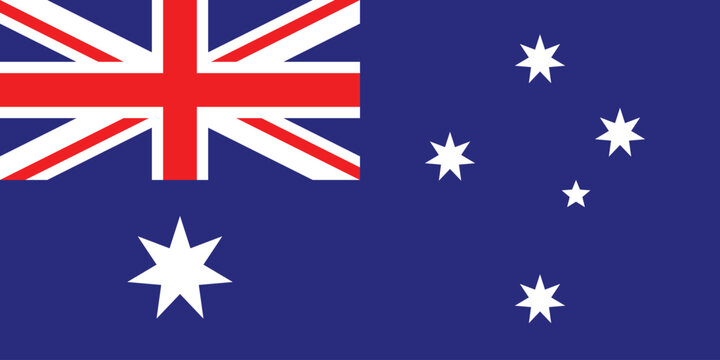 Australia Flag Vector Clipart Illustration, Australian National Flag Design, High-Quality Digital Art, Editable SVG, Country Symbol, Australian Patriotic Emblem, Vector Art for Print and Web, Australi