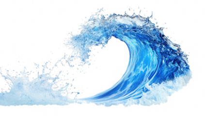 a dynamic depiction of a wave showcasing the beauty and power of water in motion ideal for use in designs related to nature ocean themes or environmental awareness