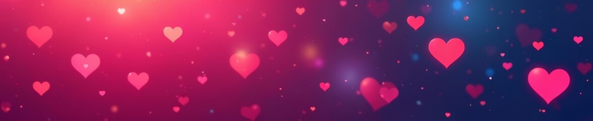 Elegant heart shapes on gradient background vector illustration, elegant, hearts, modern