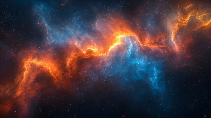 Fototapeta premium Cosmic nebulae swirls in deep space