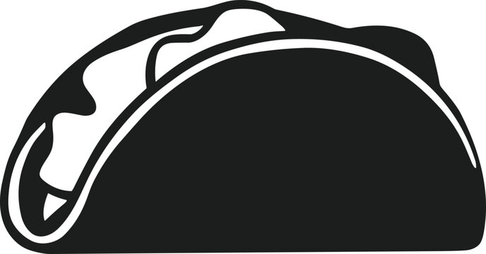 recommend clip art: Taco Silhouette Vector – Mexican Street Food Illustration