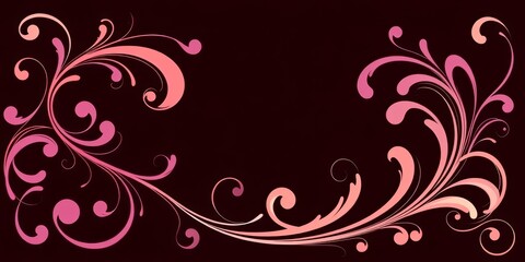 Elegant swirl vector graphics; perfect for wedding invitations, certificates, and greeting cards, background, vintage