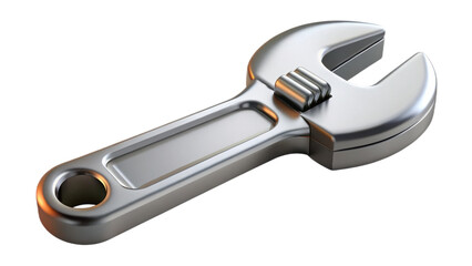 Obraz premium parts and repair equipment 3D concept Metal adjustable wrench on a black background.