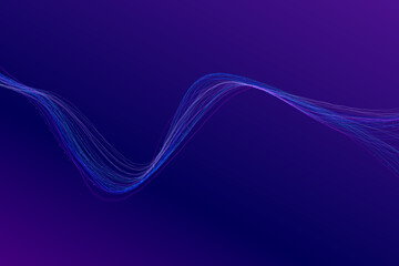 Vibrant abstract digital wave background features flowing wave patterns and scattered data points in a futuristic technology-inspired design.