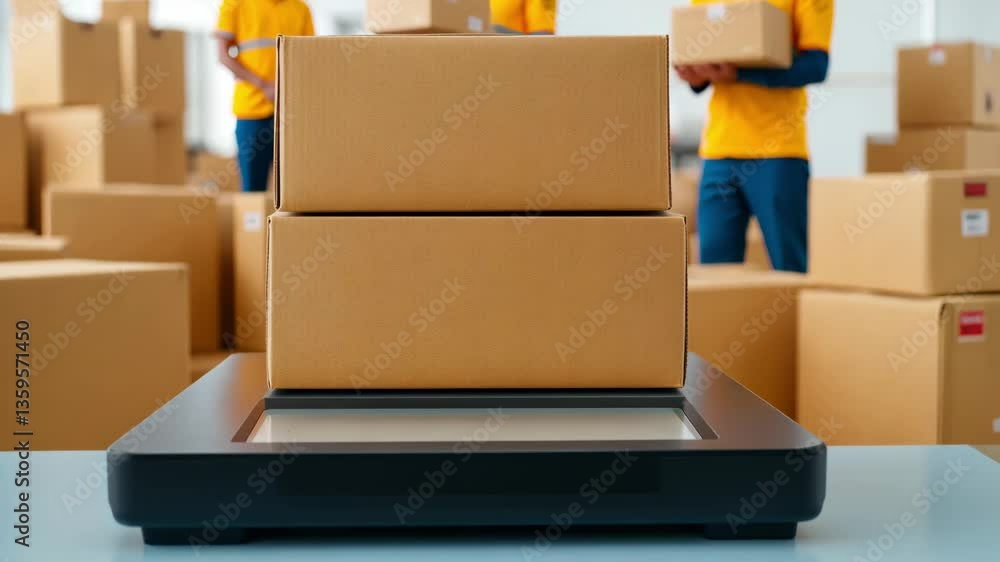 Poster efficient packaging and logistics enhance quality control in shipping, ensuring timely delivery of b