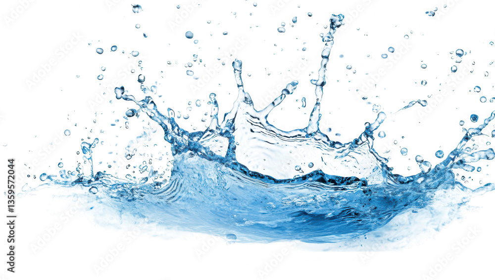 Poster a dynamic splash of water captures the fluid motion and clarity of liquid emphasizing its refreshing