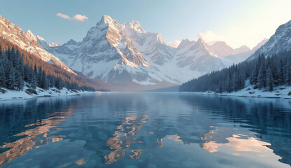 Majestic Mountain Reflection on a Serene Lake