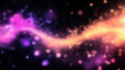 Obraz premium Grain noise texture Colorful nebulous light streak on black