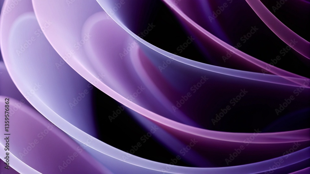 Poster 3d render of abstract art 3d background with in spherical round wavy spiral smooth soft biological l
