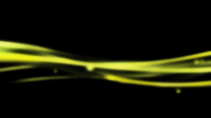 Grain noise texture Ethereal yellow light streaks against a stark black background