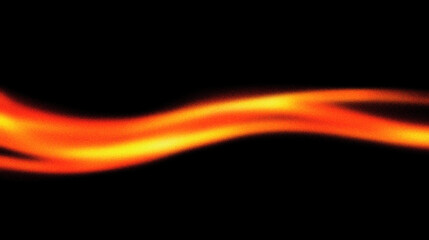 Grain noise texture Glowing, orange, wavy lines against a black background