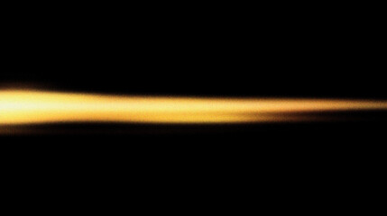 Grain noise texture Golden light streak on black. Ethereal, glow, bright, soft focus