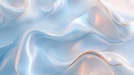 Abstract liquid marble texture, smooth swirling waves of  silver color, for branding and high-end design	