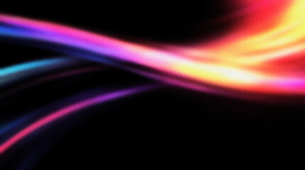 Grain noise texture Soft abstract waves with pink, red, yellow, and blue light