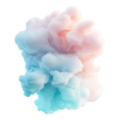 Obraz premium a soft swirling cloud of pastel colors blending shades of pink and blue creating an ethereal and calming visual effect it can be used for backgrounds or artistic designs