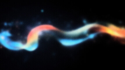 Grain noise texture Swirling light stream against dark space