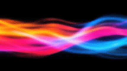Grain noise texture Wavy abstract, colors blend seamlessly, orange, blue, and pink hues