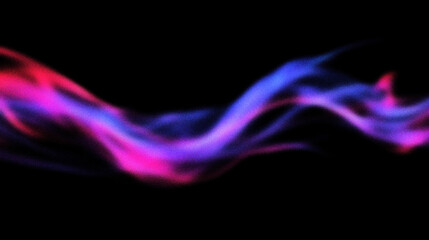 Grain noise texture Wavy, glowing abstract with purple, red, and blue against black