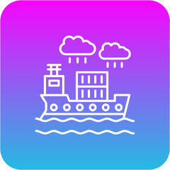 Naklejka premium Cargo shipping Icon