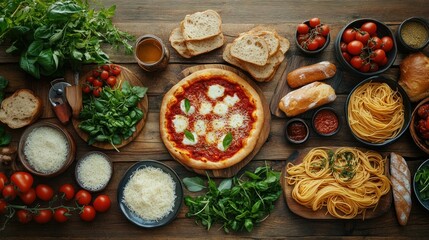 Fototapeta premium Italian Food Spread