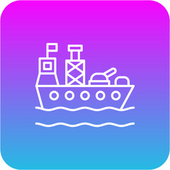 Obraz premium Battleship Icon