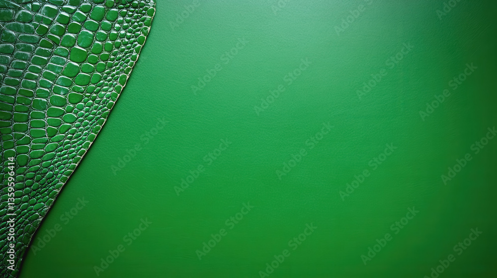 Poster beautifully textured green wall with a matching green background creating a harmonious and calming e