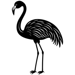  "Colorful flamingo vector design perfect for creative and digital projects."