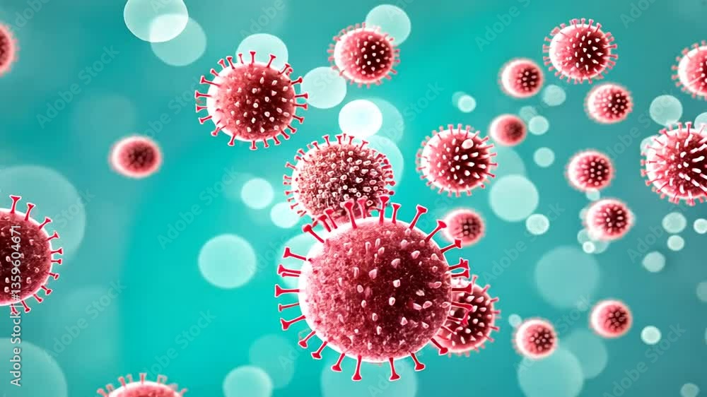 Poster understanding viral structures in microscopic detail under laboratory conditions