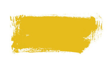 Gelb orange Farbfläche als schmutzige grunge Markierung © kebox