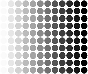 Gradient Hintergrund - Punkte schwarz zu grau