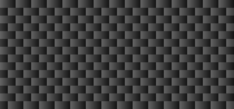 Hintergrund Textur: Nahtloses schwarzes Carbon Muster
