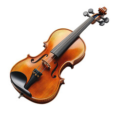 Fototapeta premium Classic Violin isolated on white background