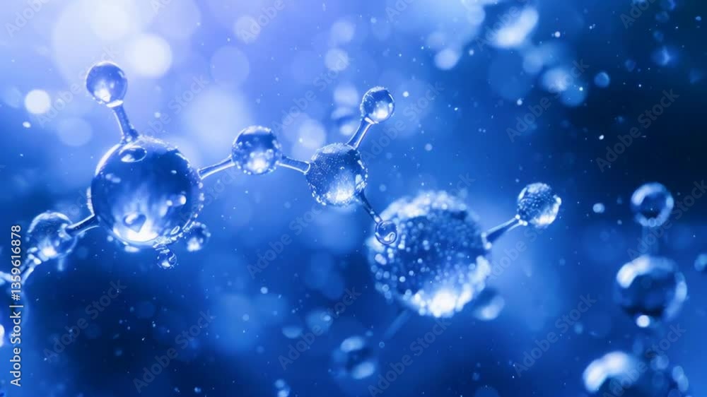 Poster bubbles floating gracefully in a colorful background with sparkling lights and vibrant hues
