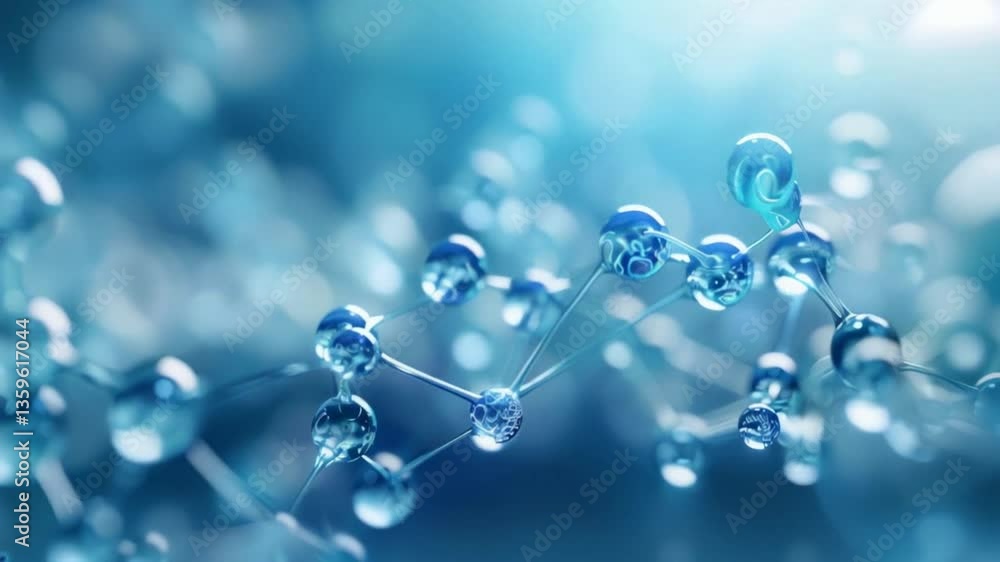 Poster bubbles floating in a serene blue background with sunlight creating a magical atmosphere