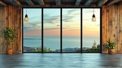 Rustic Room Ocean Sunset View
