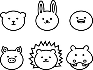 여섯마리 귀엽고 사랑스러운 동물들