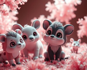 cartoon, animal, vector, cow, illustration, love, cute, mouse, funny, toy, fun, art, elephant, mammal, farm, character, sheep, baby, drawing, dog, isolated, pet, animals, couple, kid