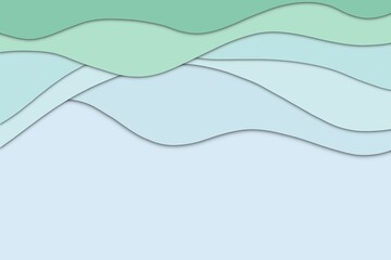 Green wave background