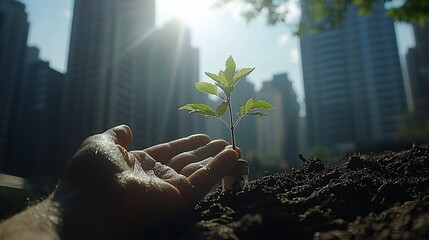 Seedling Growth in Urban Environment