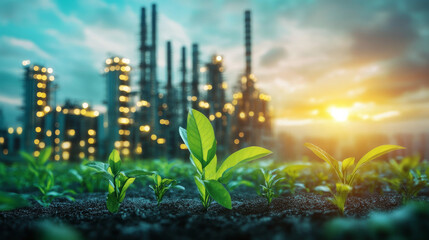A concept of eco-friendly energy in industrial gas separation, promoting sustainability, energy efficiency, and reduced carbon emissions