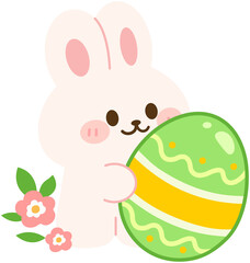 Cute Bunny Easter Egg 