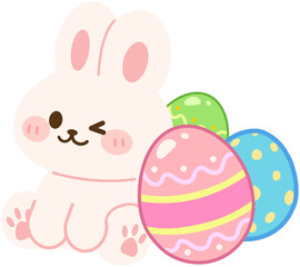 Cute Bunny Easter Egg 