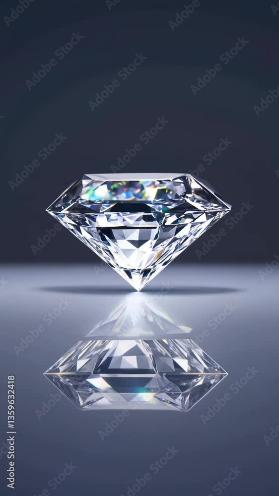 Poster a diamond is on a table. it is a large diamond