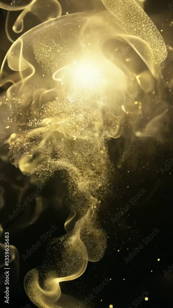 Aufkleber A flame is in the air and it is surrounded by a lot of dust. The dust is falling from the flame and it is creating a lot of smoke