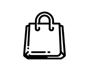 Vector briefcase icon on white background, business and travel symbol with handle, lock, and suitcase design
