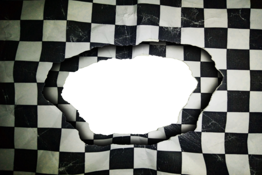 transparent style ragged Hole torn in ripped paper on transparent background